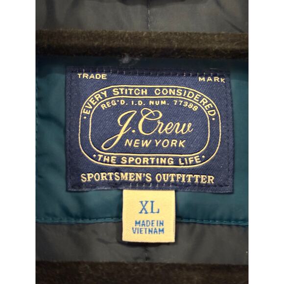 J Crew Quilted Puffer Vest Mens XL Primaloft RECENT 2023 Teal - Picture 4 of 9